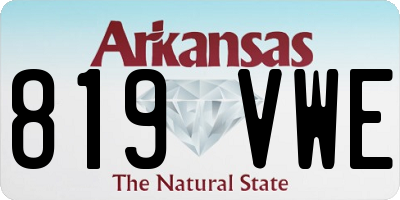 AR license plate 819VWE