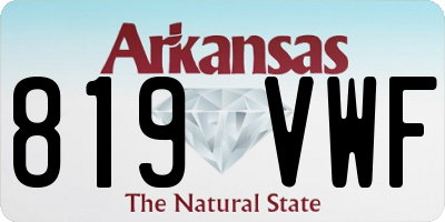 AR license plate 819VWF