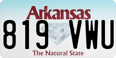 AR license plate 819VWU