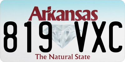 AR license plate 819VXC