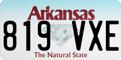 AR license plate 819VXE