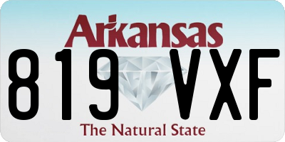 AR license plate 819VXF