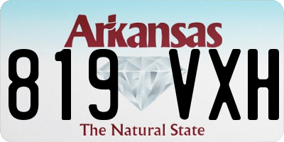 AR license plate 819VXH