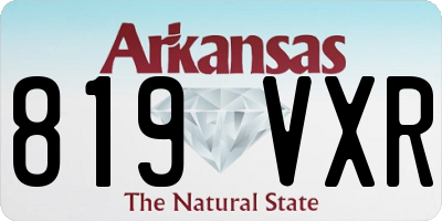 AR license plate 819VXR