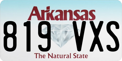 AR license plate 819VXS
