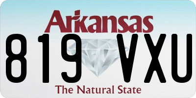 AR license plate 819VXU