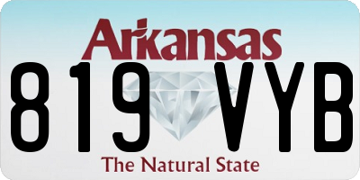 AR license plate 819VYB