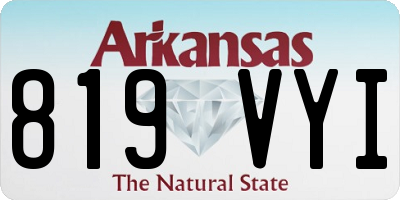 AR license plate 819VYI