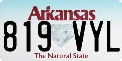 AR license plate 819VYL