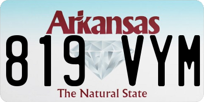 AR license plate 819VYM
