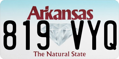 AR license plate 819VYQ