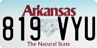AR license plate 819VYU