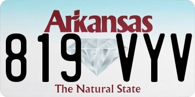 AR license plate 819VYV