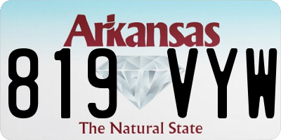 AR license plate 819VYW