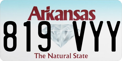 AR license plate 819VYY