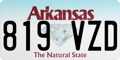 AR license plate 819VZD