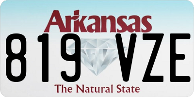 AR license plate 819VZE