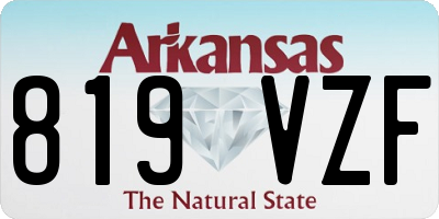 AR license plate 819VZF