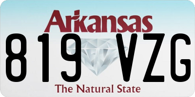 AR license plate 819VZG