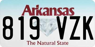 AR license plate 819VZK