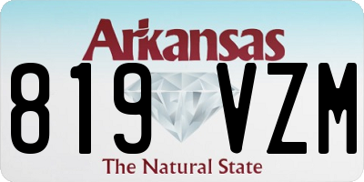 AR license plate 819VZM