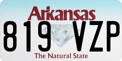 AR license plate 819VZP