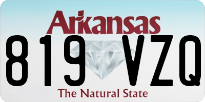 AR license plate 819VZQ