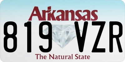 AR license plate 819VZR