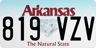 AR license plate 819VZV