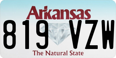 AR license plate 819VZW