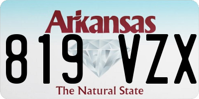 AR license plate 819VZX