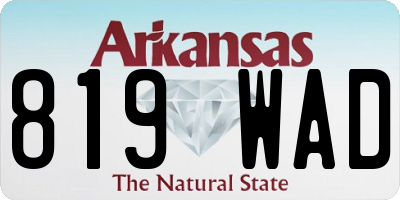 AR license plate 819WAD