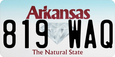 AR license plate 819WAQ