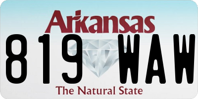 AR license plate 819WAW