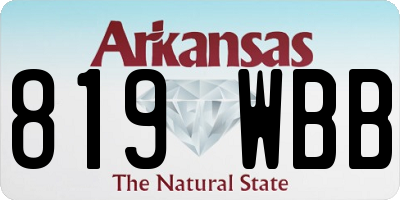 AR license plate 819WBB
