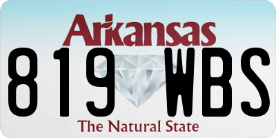 AR license plate 819WBS