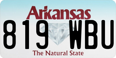 AR license plate 819WBU
