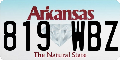 AR license plate 819WBZ