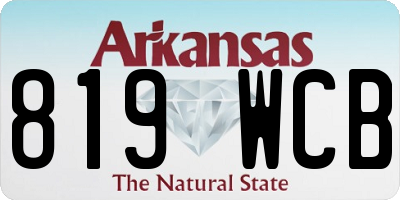AR license plate 819WCB