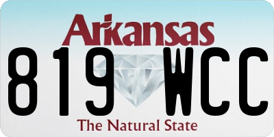 AR license plate 819WCC