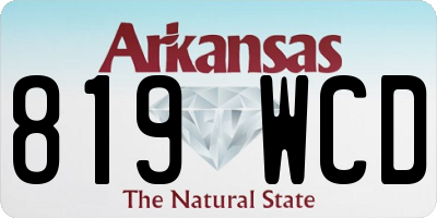 AR license plate 819WCD