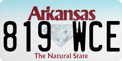 AR license plate 819WCE