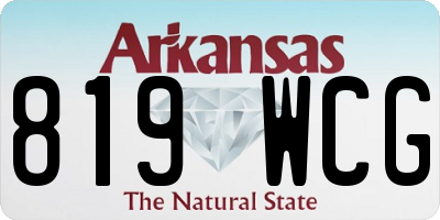 AR license plate 819WCG