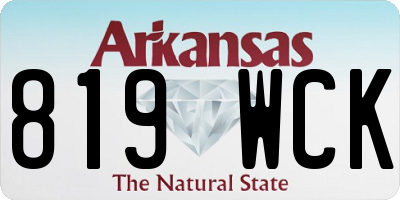 AR license plate 819WCK