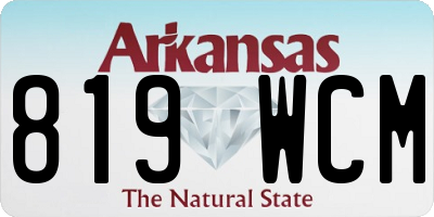 AR license plate 819WCM
