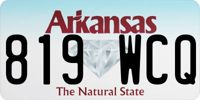 AR license plate 819WCQ
