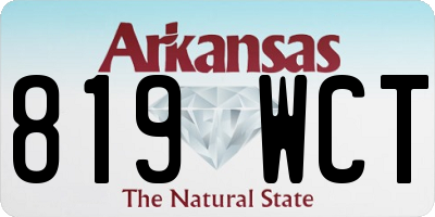 AR license plate 819WCT