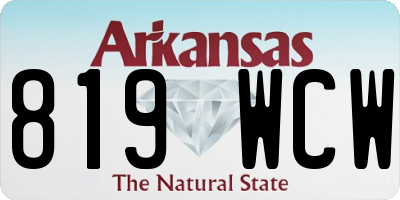 AR license plate 819WCW