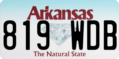 AR license plate 819WDB