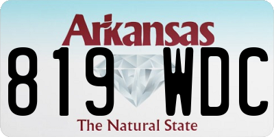 AR license plate 819WDC